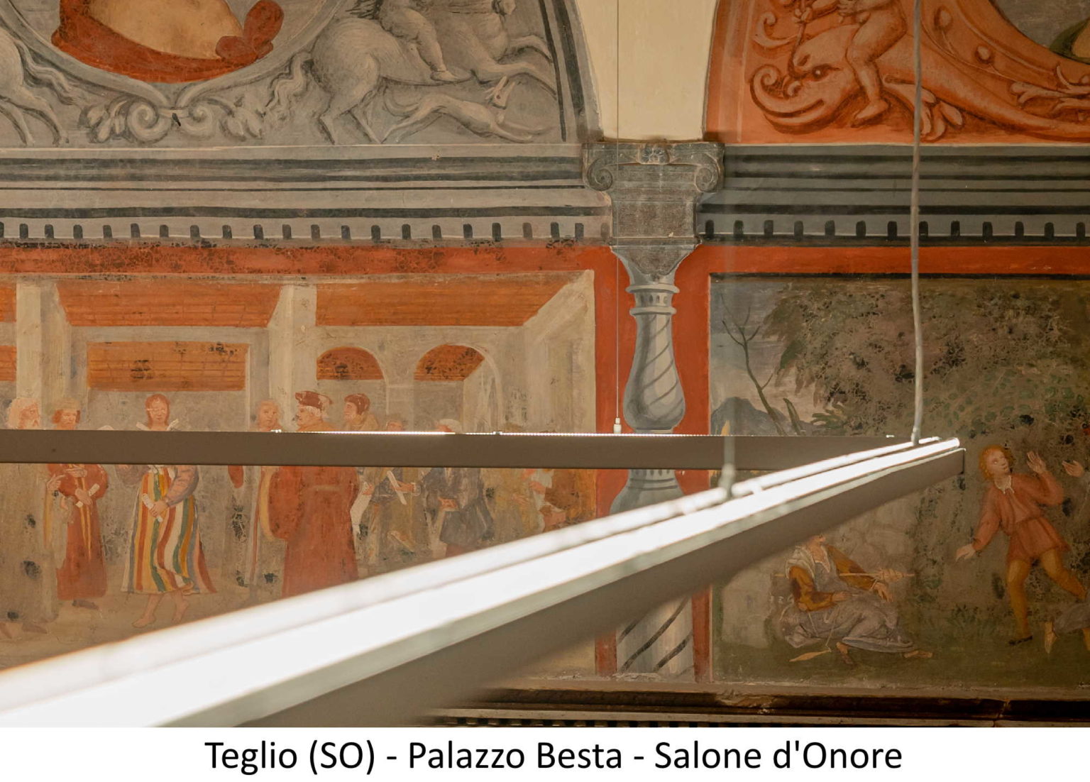 Illuminazione Melloncelli - Teglio (SO) - Palazzo Besta - Salone d'Onore