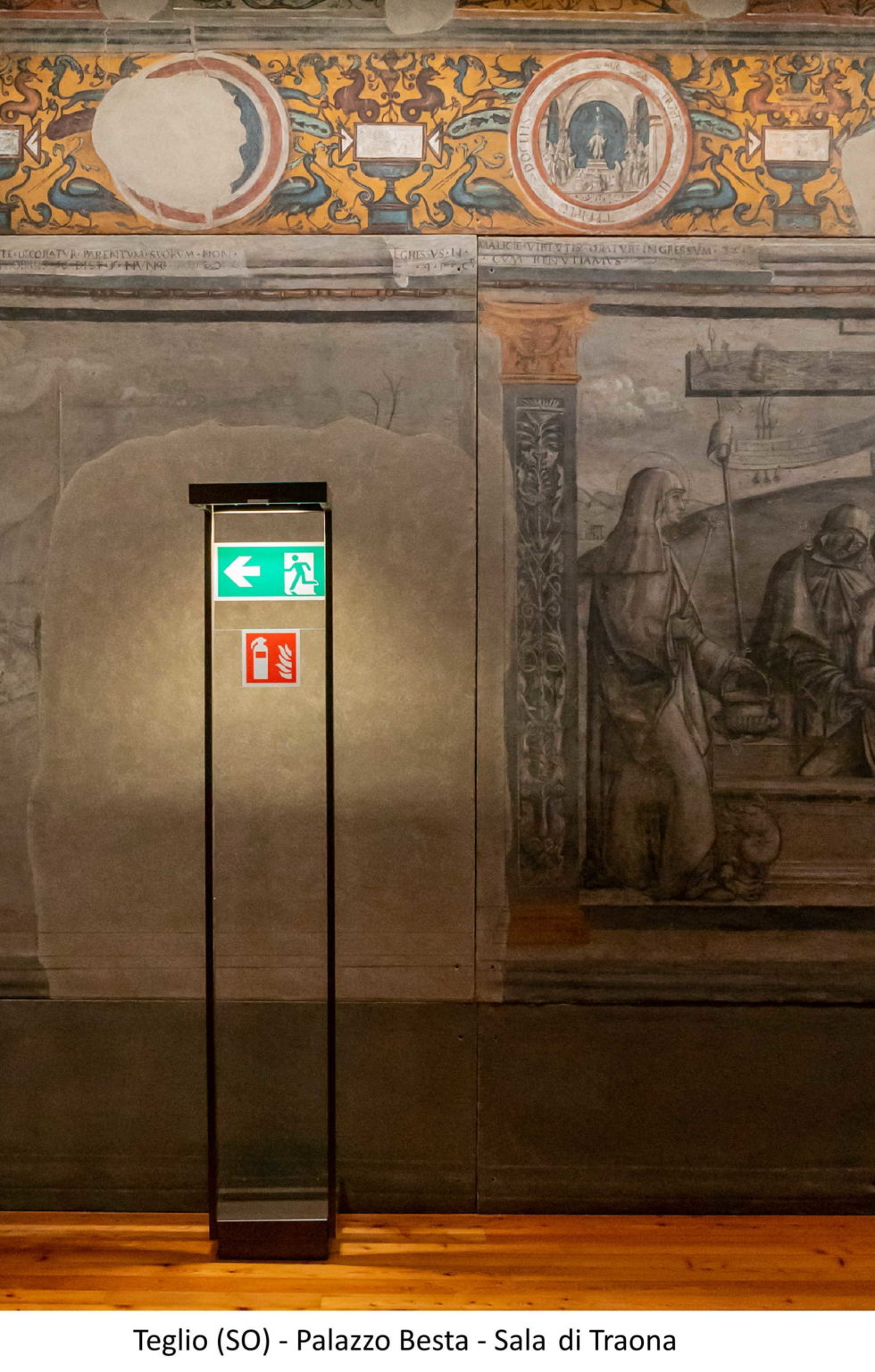 Illuminazione Melloncelli - Teglio (SO) - Palazzo Besta - Sala di Traona