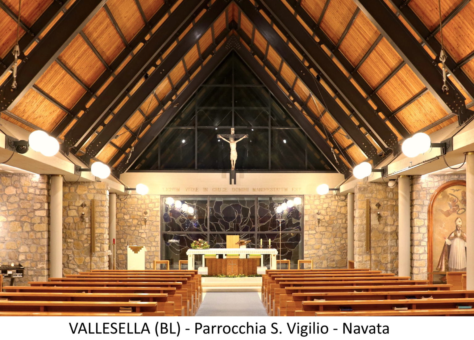 Navata Illuminazione Melloncelli - VALLESELLA (BL) - Parrocchia S. Vigilio