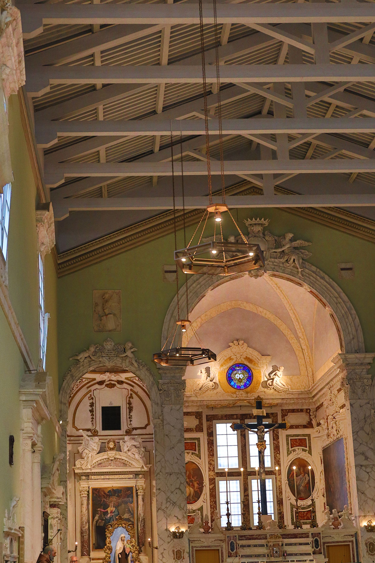 illuminazione chiesa Santa Maria del Carmine di Pisa