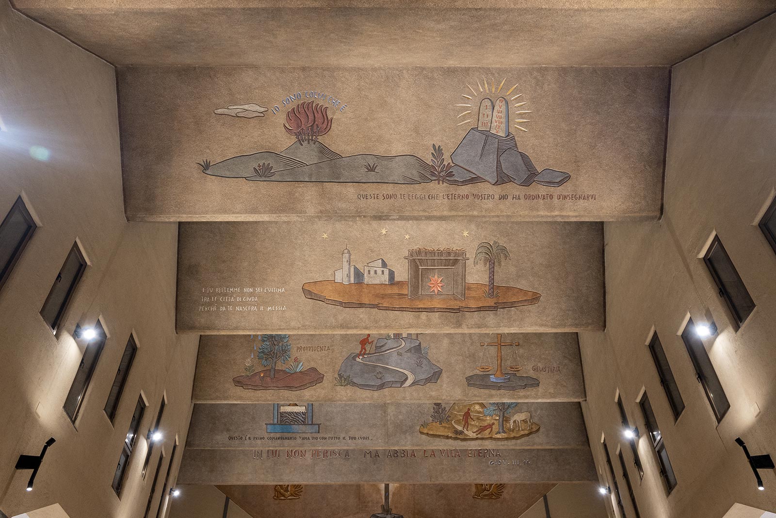 illuminazione di precisione opere d'arte Mario Zappettini e Giacomo Manzù